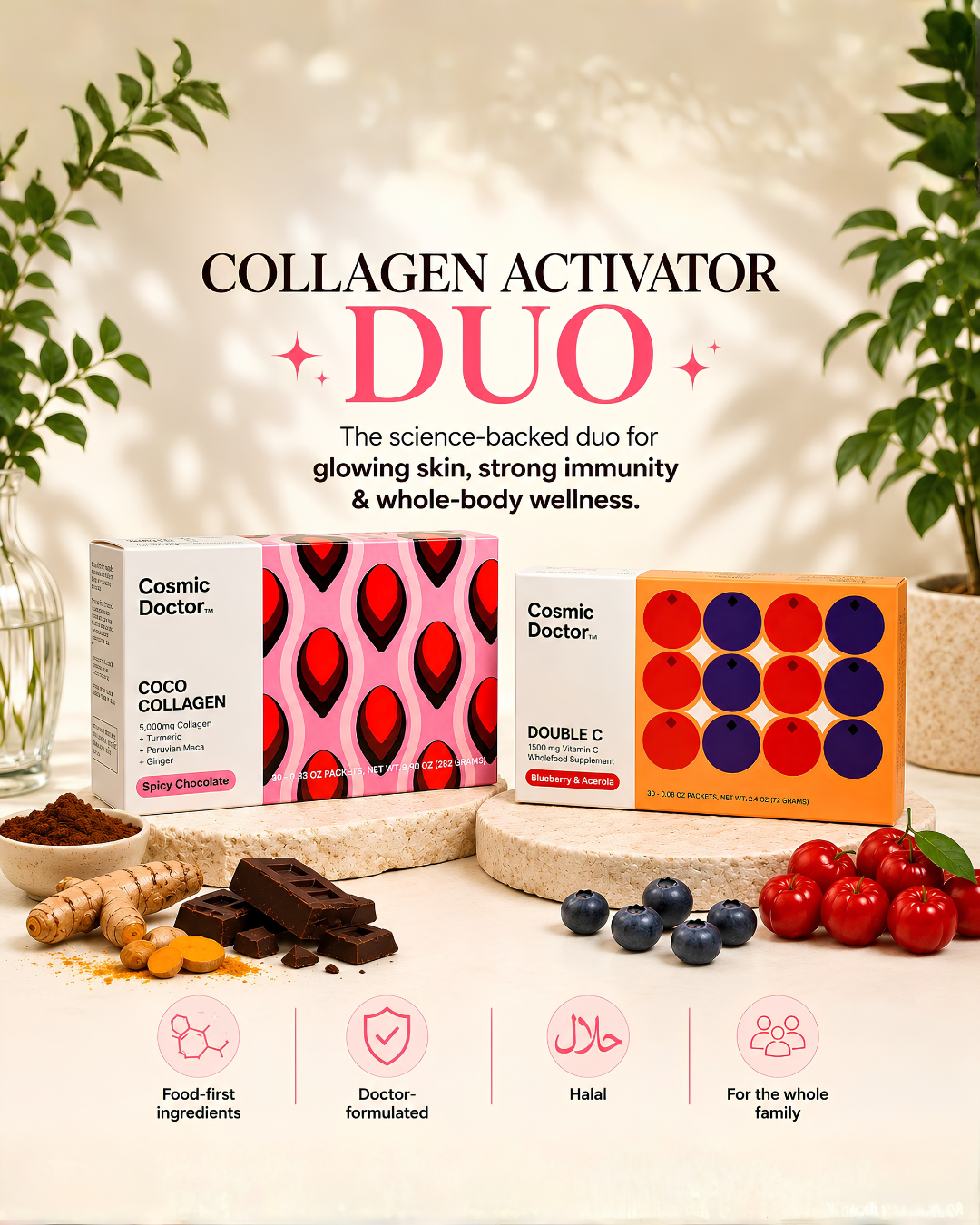 Double C | 60 sachets | Food-first natural Vitamin C