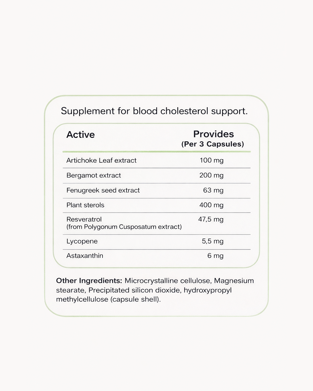 Cholesteam | 60 capsules | Food-first Cholesterol support