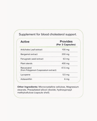 Cholesteam | 60 capsules | Food-first Cholesterol support