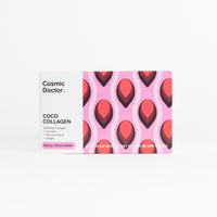Box of Cosmic Doctor Coco Collagen with spicy chocolate flavor on a white background