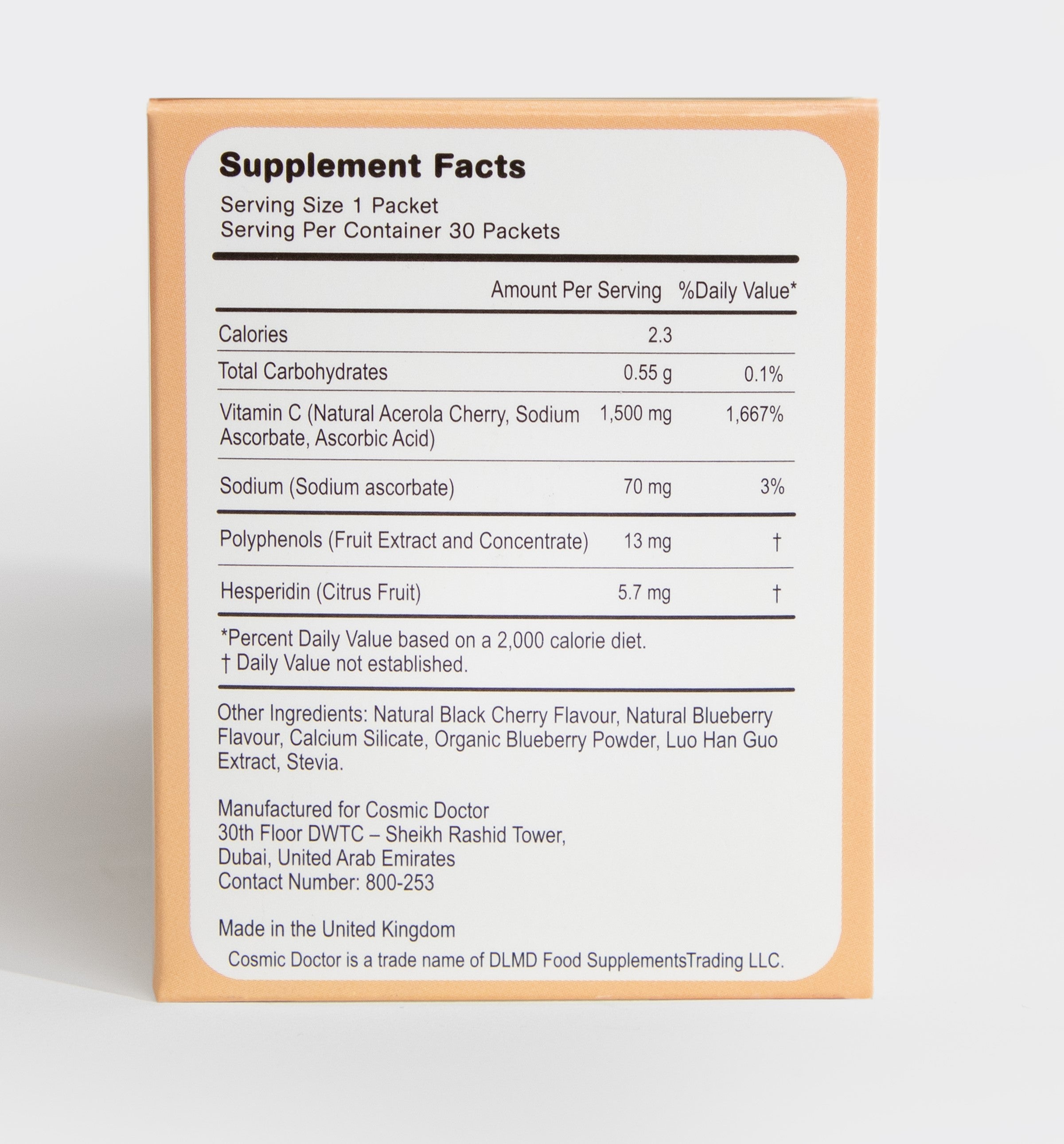 Double C | 30 sachets | Food-first natural Vitamin C